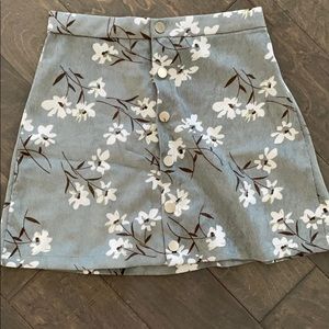 Shein Floral Button Skirt. Size S